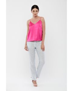 MAIEU DIN SATIN FUCHSIA, CU BRETELE REGLABILE
