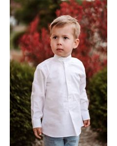 WHITE SHIRT WITH PARTIAL FENCING FOR CHILDREN