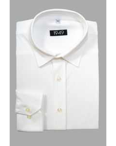 WHITE NORMAL FITTED JERSEY SHIRT 