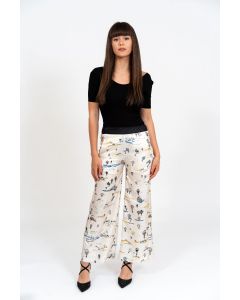 PANTALONI DIN MATASE ITALIANA, IMPRIMATA