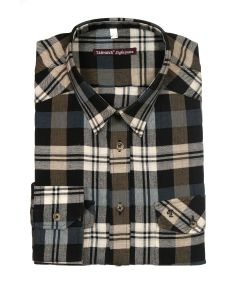 CHECKED FLANNEL SHIRT, SLIM FIT, WITH LONG SLEEVES