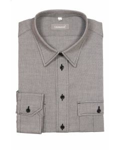 SLIM FITTED SHIRT 415349-10-1927GREY