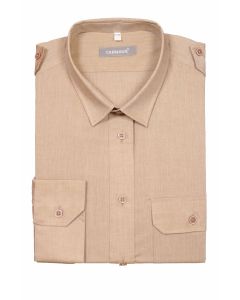 SLIM FITTED BEIGE SHIRT 415349-10-1925