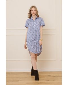 PRINTED SHIRT DRESS 