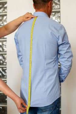 men measures back